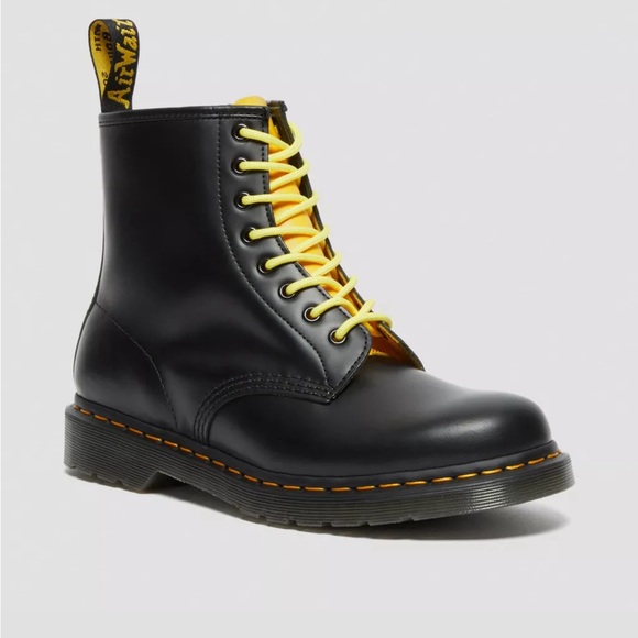 Dr. Martens Black and Green Ankle Boots - Picture 3 of 8